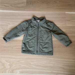 Hanna Andersson Kids Khaki Sherpa Lined Jacket